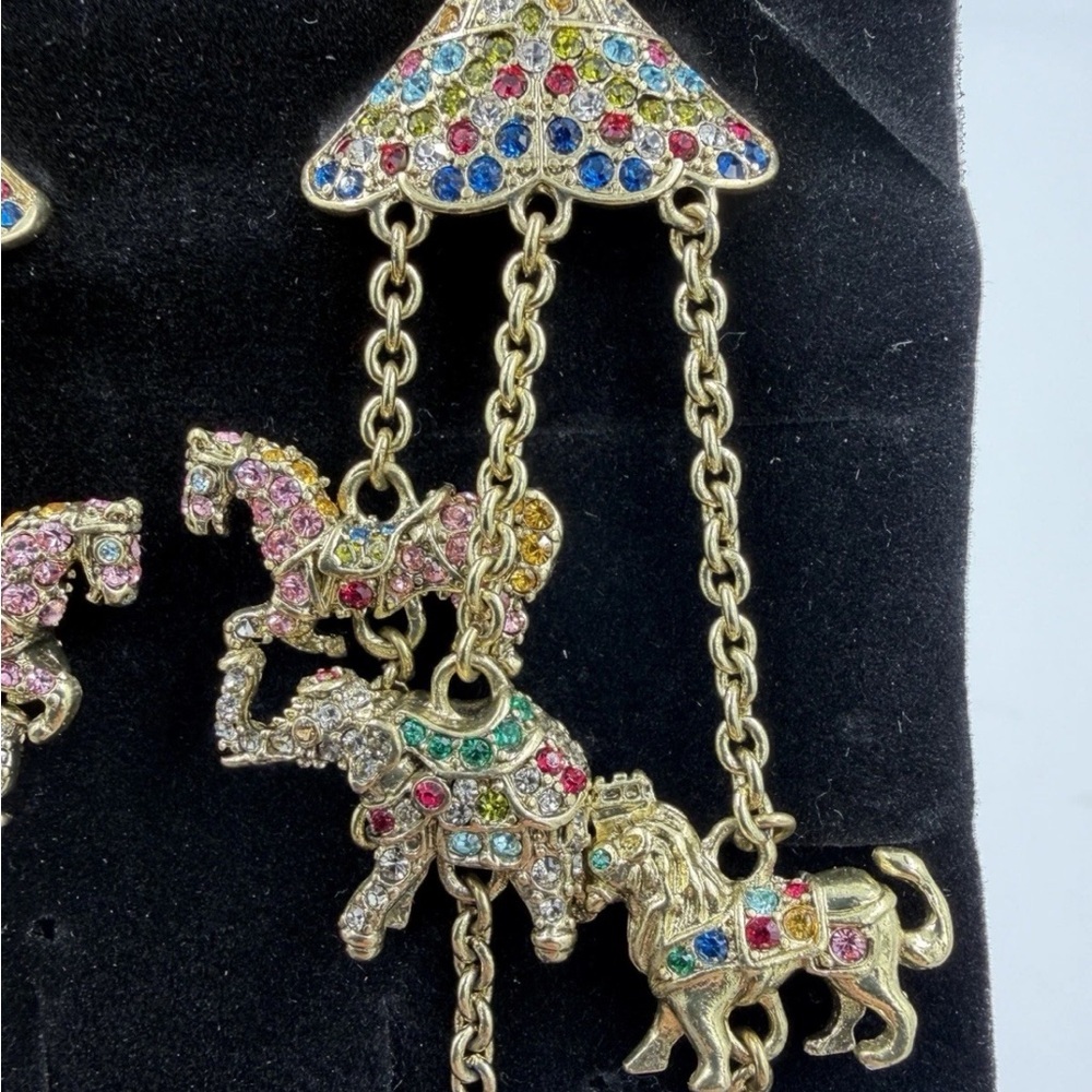 Heidi Daus Colorful Swarovski Crystal Carousel Earrings - Picture 7 of 11
